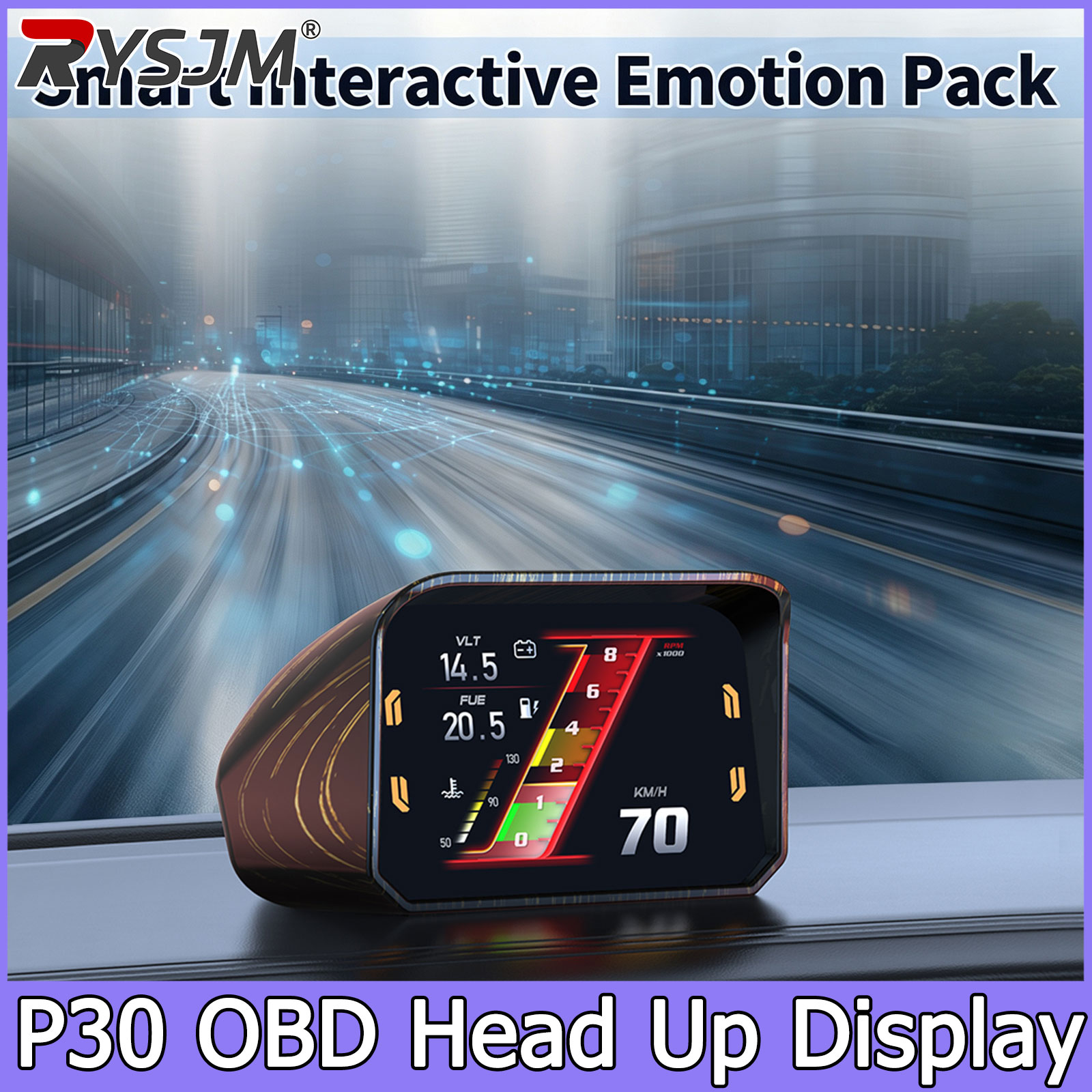 Intervalometer Timer - P30 속도계 RPM 미터 HUD OBD2