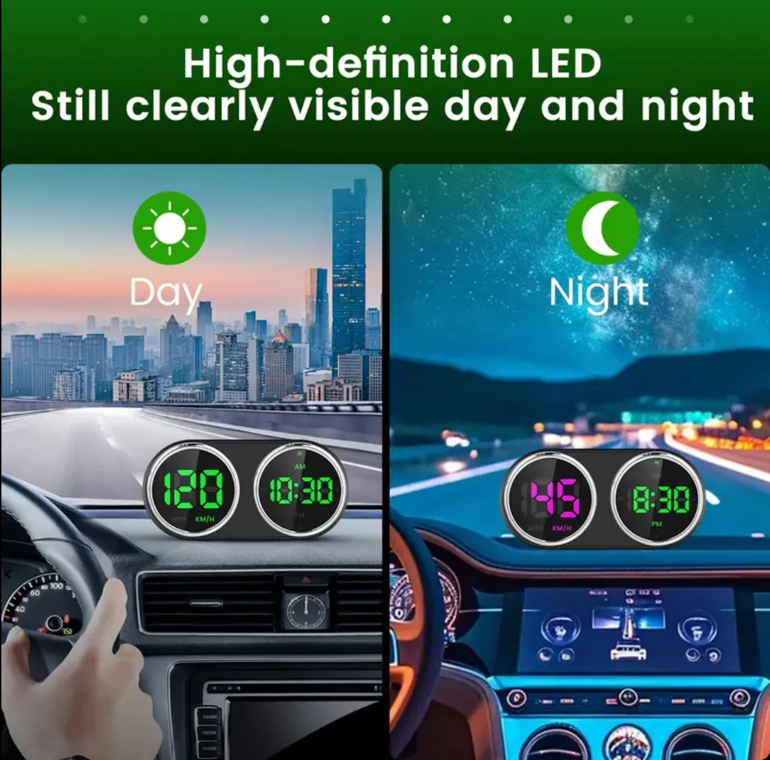 자동차 오토바이 전자 시계 GPS HUD KM/H MP - Intervalometer Timer 리뷰 및 가격