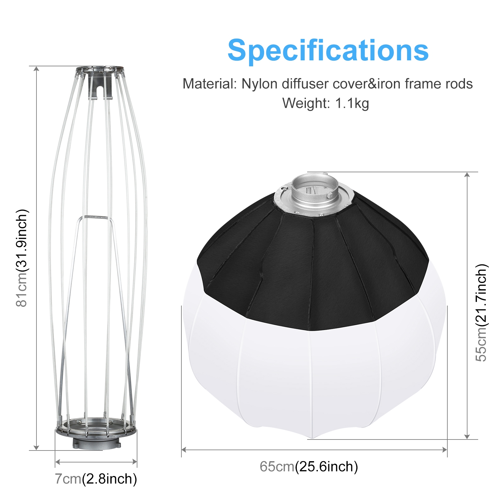 PULUZ 65cm 랜턴 소프트박스 스피드라이트 플래시 - Pop Up Flash Diffuser 리뷰 및 가격