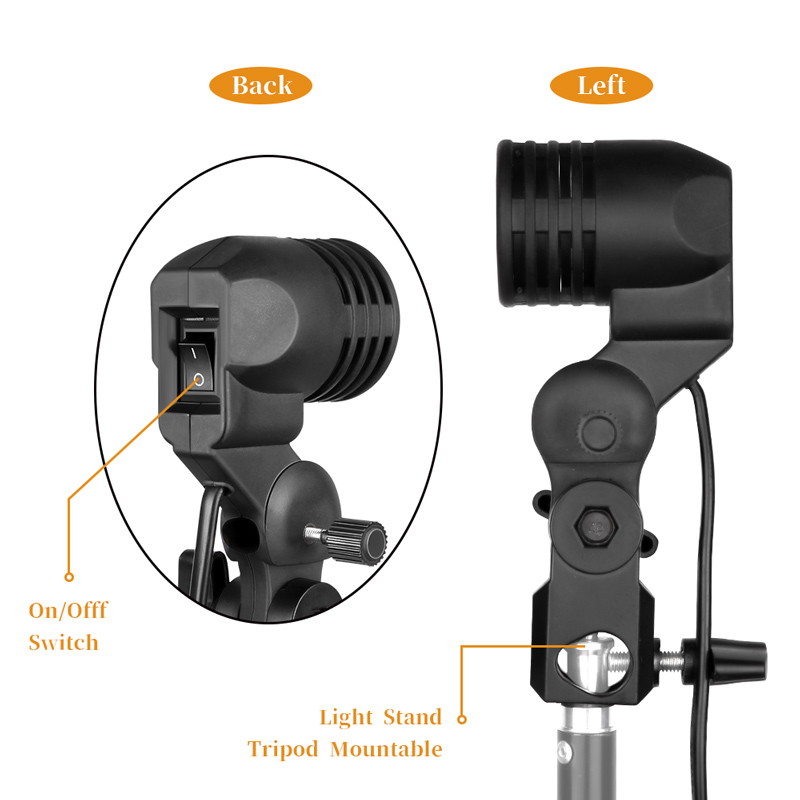 1.8m 케이블 코드 전구 스탠드 E26 / E27 A - Photography Umbrella Light 리뷰 및 가격