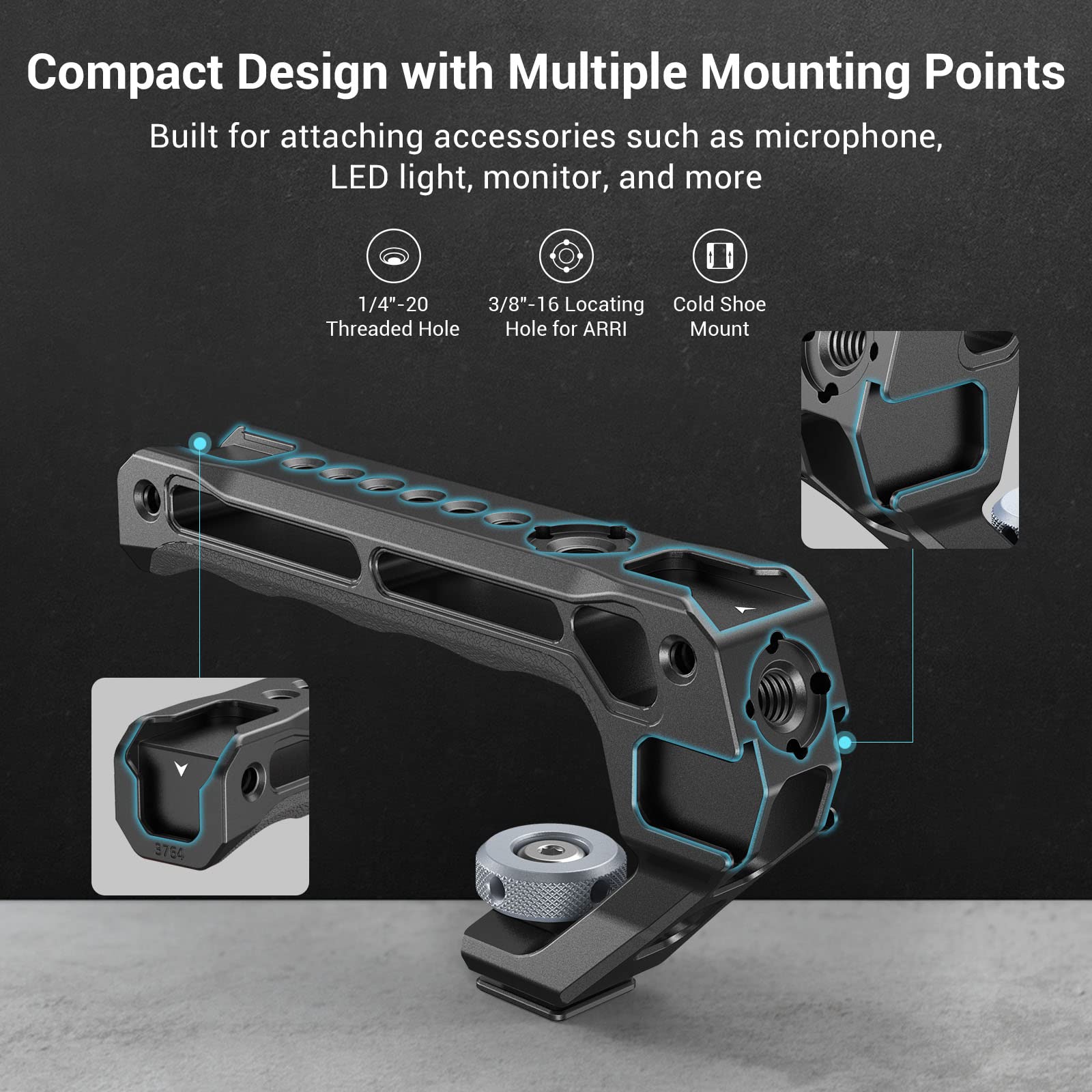SmallRig NATO 탑 핸들 라이트(콜드 슈 포함 - Camera Cage Rig 리뷰 및 가격
