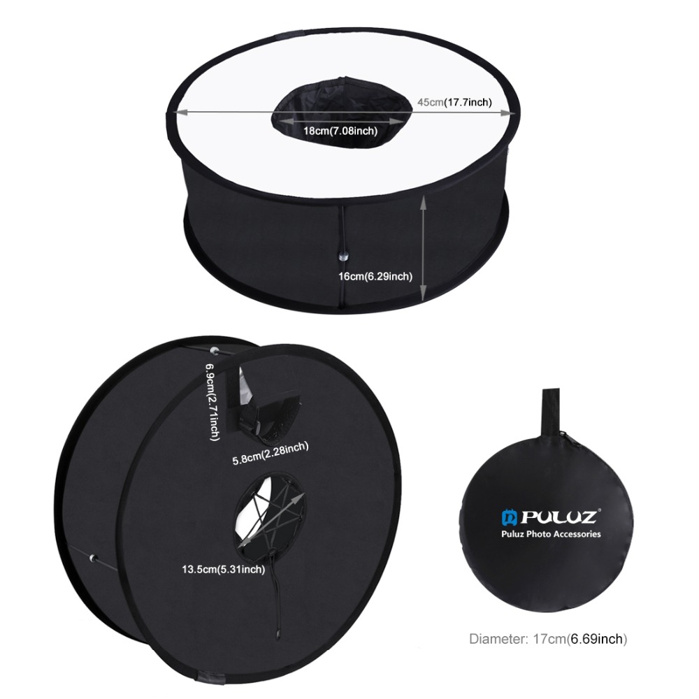 45cm 링 소프트박스 스피드라이트 원형 플래시 라이트 - Pop Up Flash Diffuser 리뷰 및 가격