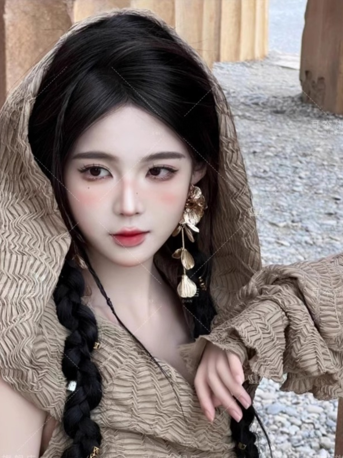 사막 테마의 긴 드레스, 여성 패션, 민족 스타일, 여 - Photography Fashion 리뷰 및 가격