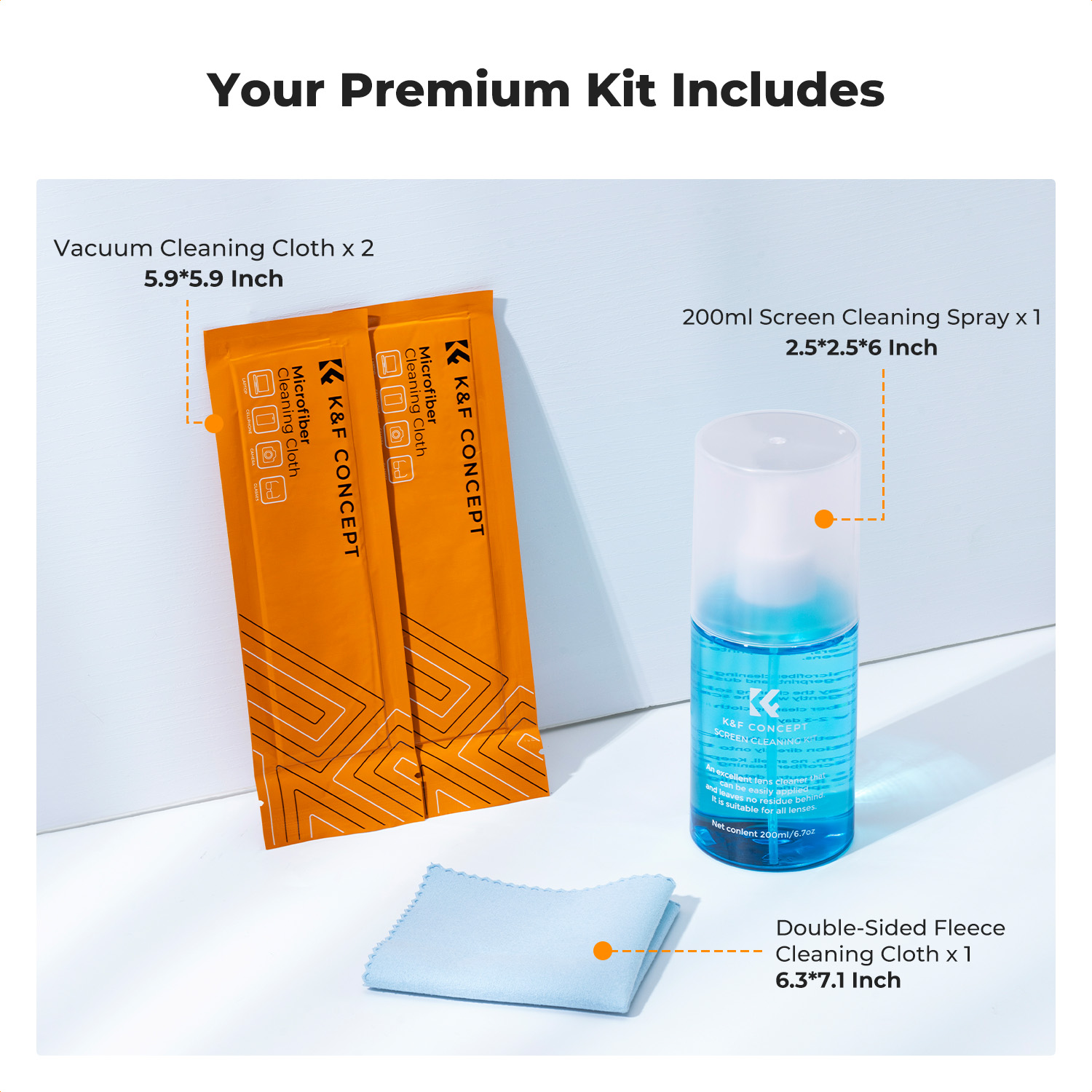 K&F CONCEPT 200ML 스크린 클리너 스프레이 - Lens Cleaning Kit 리뷰 및 가격
