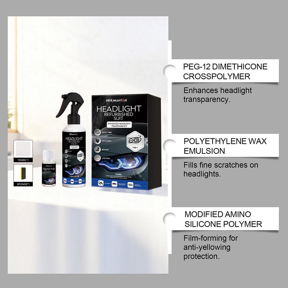 자동차 헤드라이트 복원 키트는 선명도를 회복시킵니다-자 - Lens Cleaning Kit 리뷰 및 가격