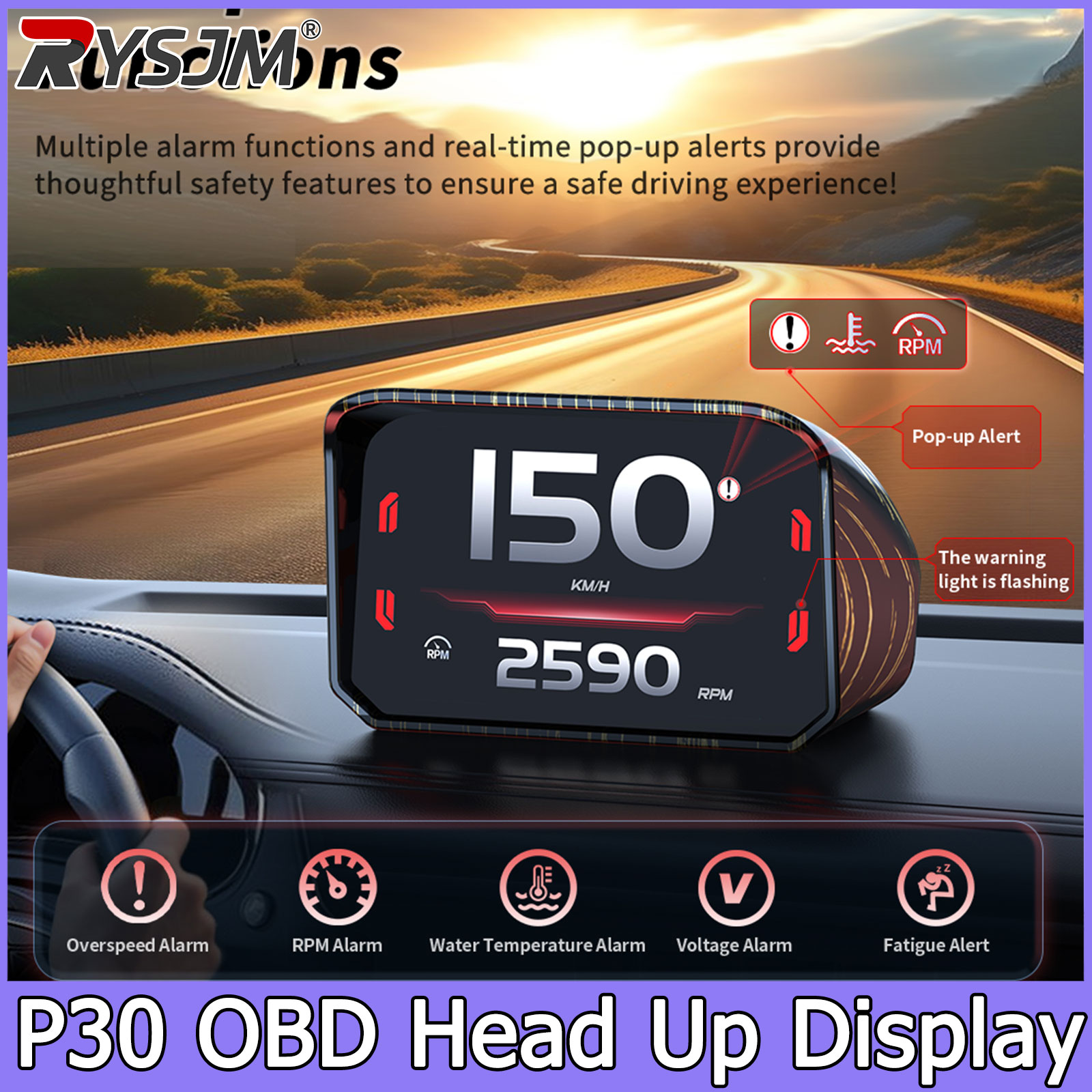 P30 속도계 RPM 미터 HUD OBD2 디스플레이  - Intervalometer Timer 리뷰 및 가격