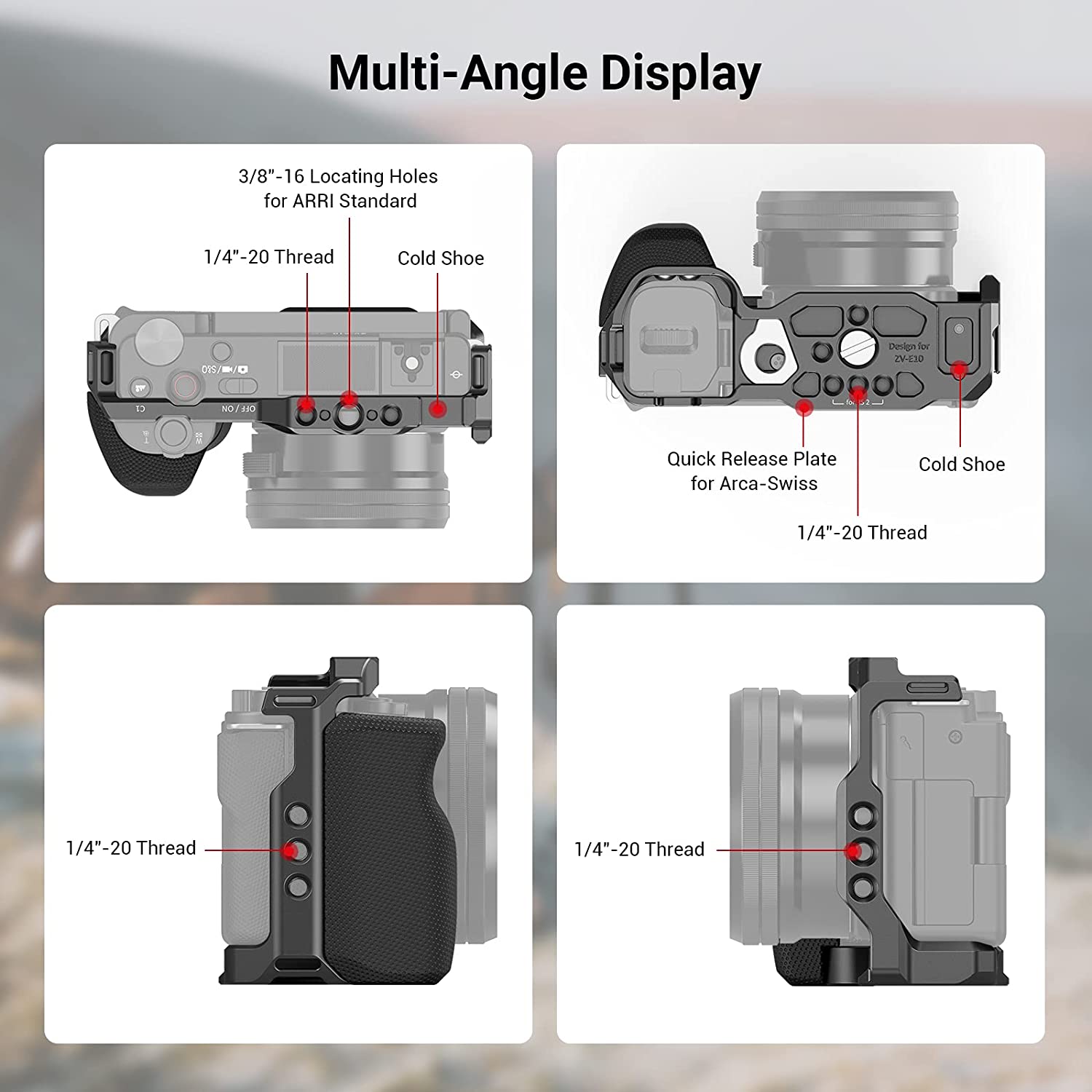 SmallRig-소니 ZVE10 카메라 케이지 실리콘  - Camera Cage Rig 리뷰 및 가격