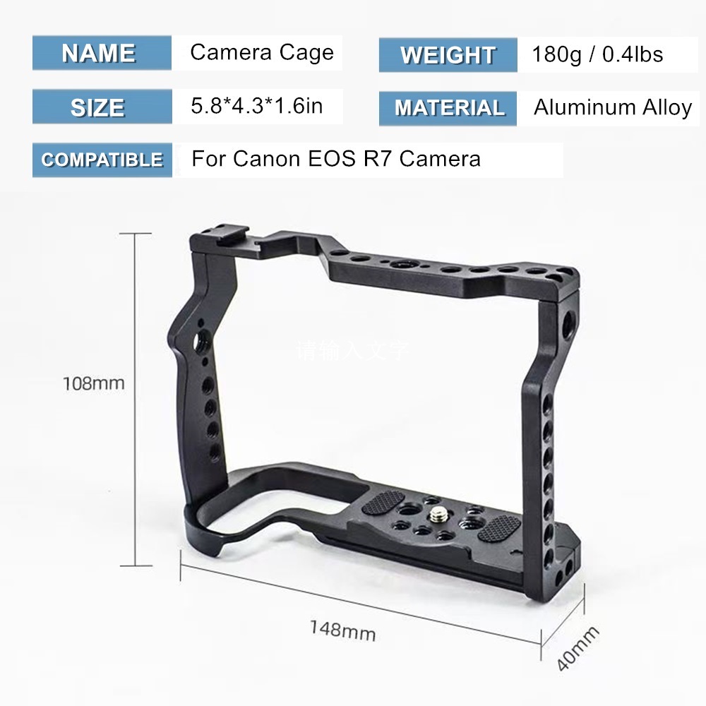 캐논 EOS R7 카메라 케이지 호환, 콜드 슈 마운팅 - Camera Cage Rig 리뷰 및 가격