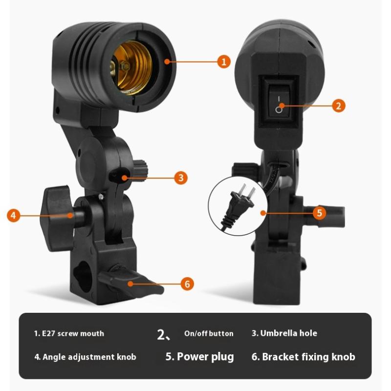 1.8M 케이블 코드 E27 소켓 소프트박스 사진 조명 - Photography Umbrella Light 리뷰 및 가격