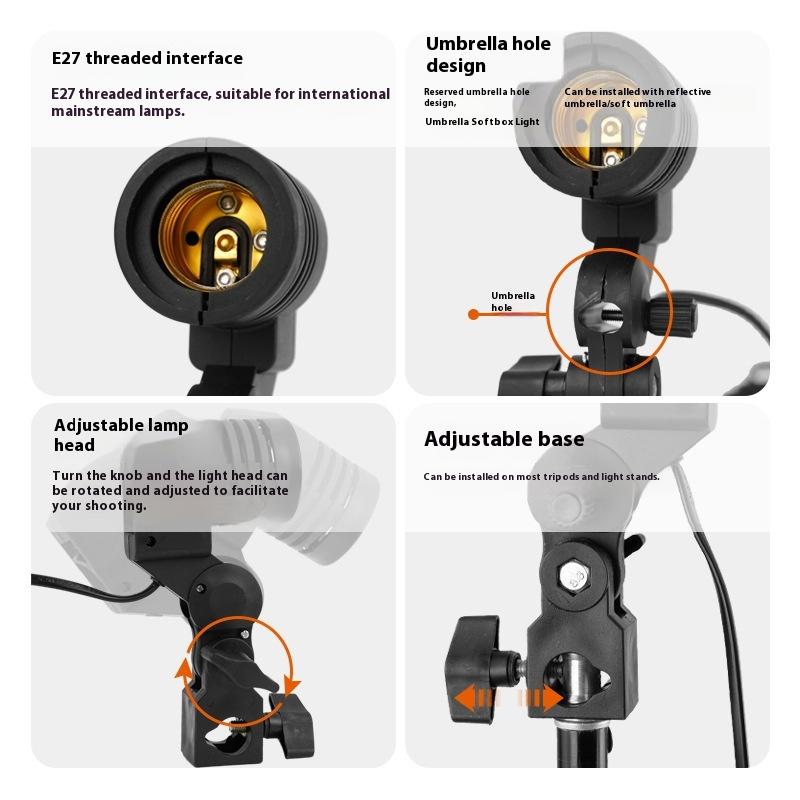 1.8M 케이블 코드 E27 소켓 소프트박스 사진 조명 - Photography Umbrella Light 리뷰 및 가격