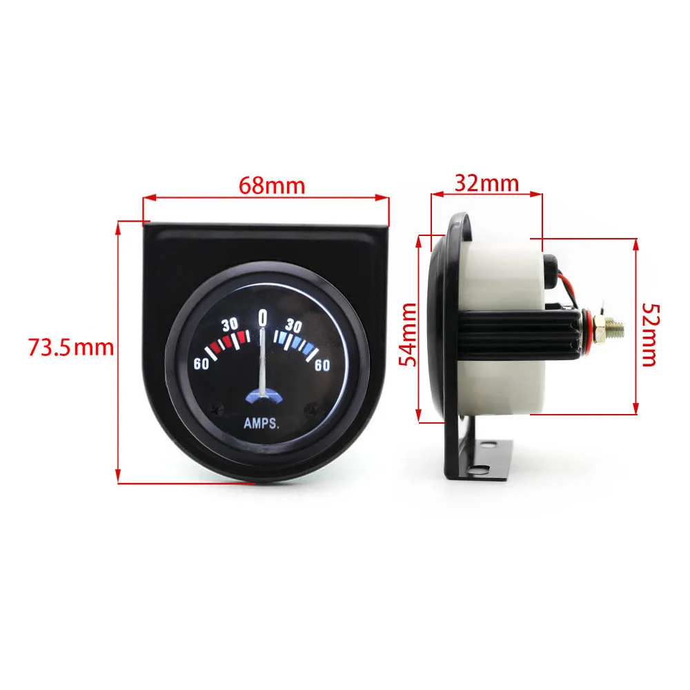 2인치 52mm 자동차 AMPS 미터 60-0-60A  - Light Meter Incident 리뷰 및 가격